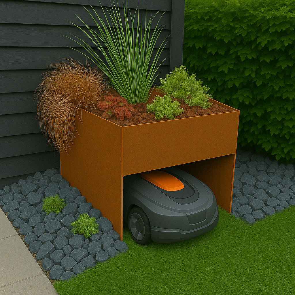 Unterstellplatz für Mähroboter