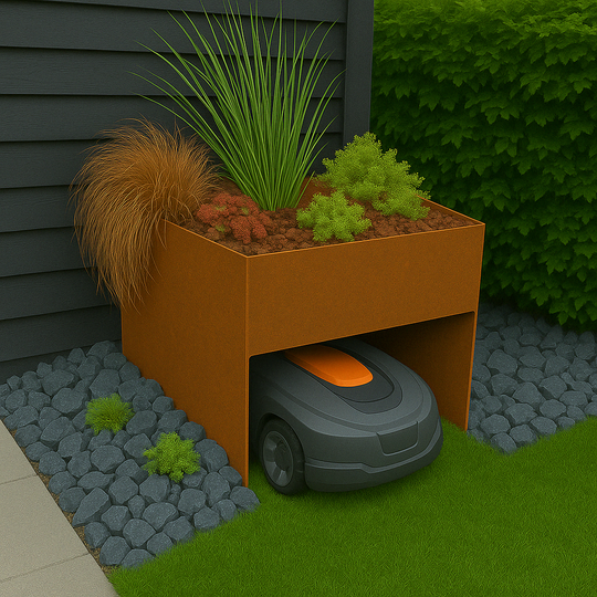 Unterstellplatz für Mähroboter