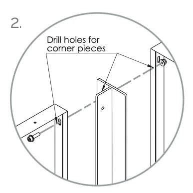 Cortenstahlzaun mit Ausschnitt: Bambus