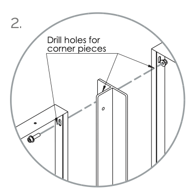 Lackierter Stahlzaun, Breite 1350mm
