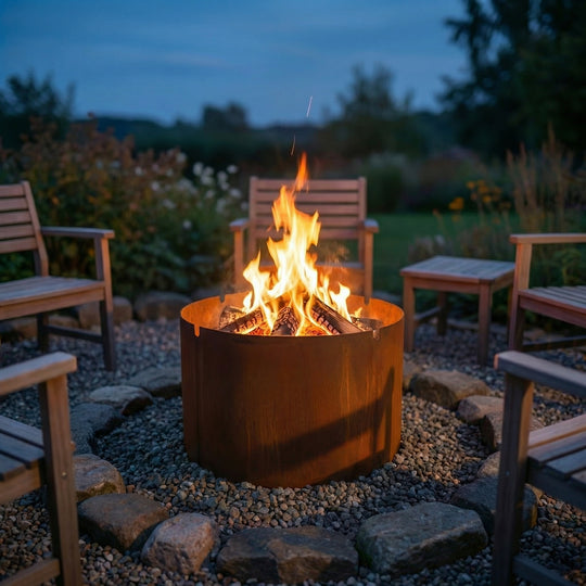 Feuerstelle aus Cortenstahl