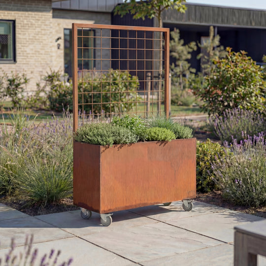 Pflanzkasten mit Spalier