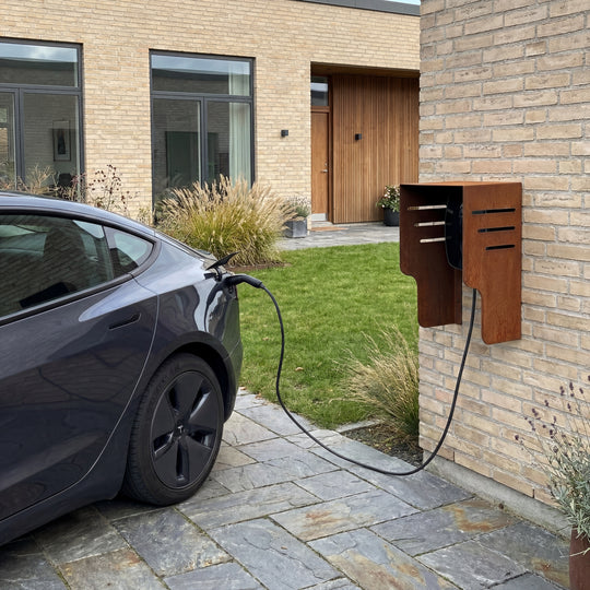 Wallbox-Wetterschutz - Cortenstahl