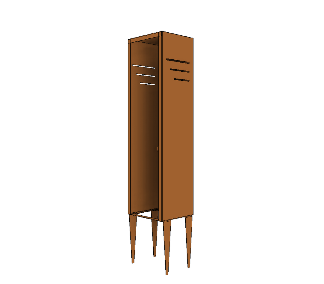 Freistehende Wallbox-Säule - Cortenstahl