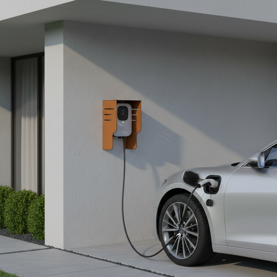 Wallbox-Wetterschutz - Cortenstahl