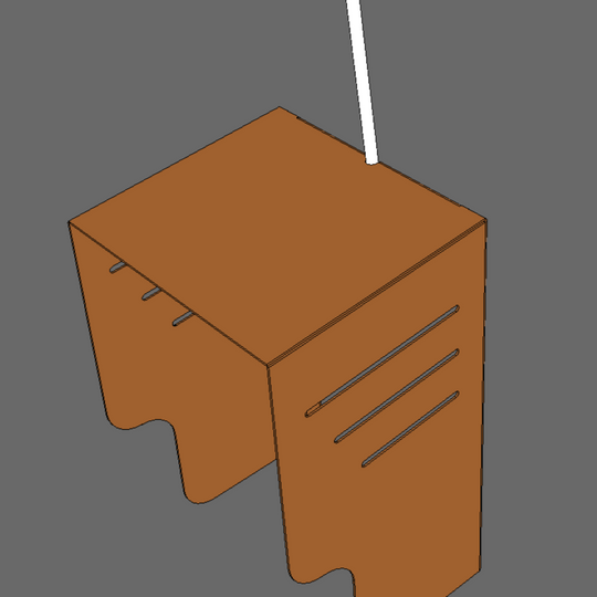 Wallbox-Wetterschutz - Cortenstahl