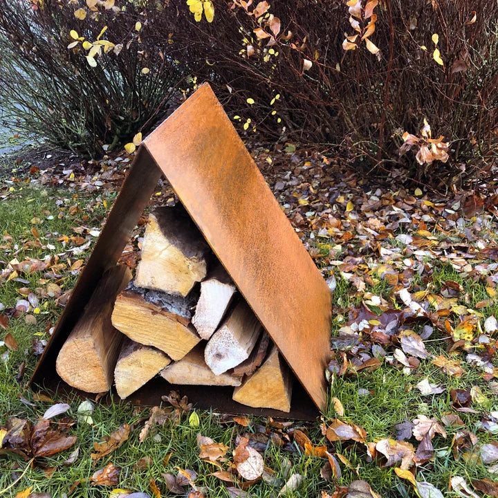Brennholzlager dreieckig Modell