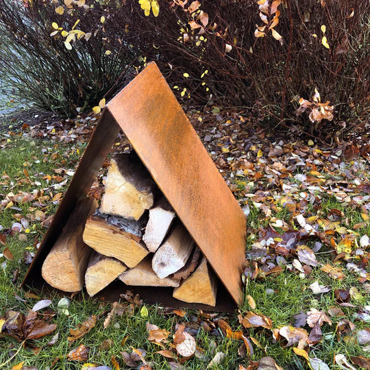 Brennholzlager dreieckig Modell